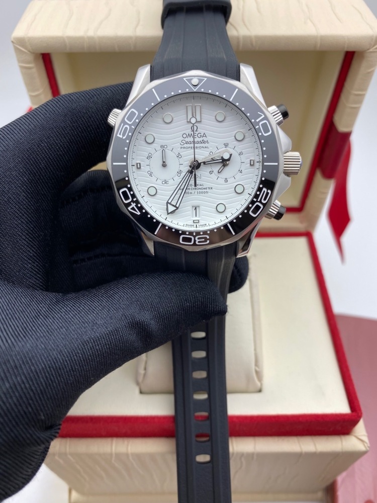 Men's Quartz Watch Chronograph 904L Stainless Steel 45 mm-OG 165