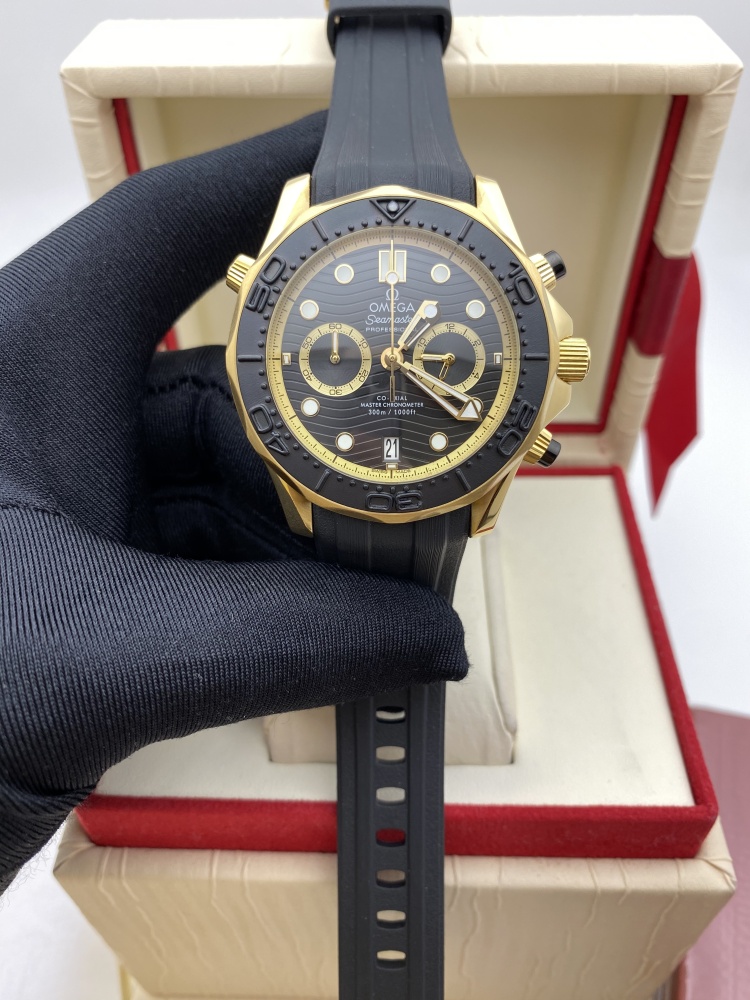 Men's Quartz Watch Chronograph 904L Stainless Steel 45 mm-OG 165