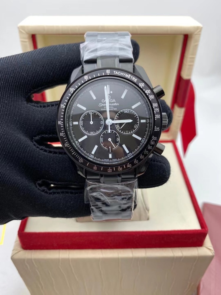 Men's Quartz Watch Chronograph 904L Stainless Steel 44 mm-OG 143