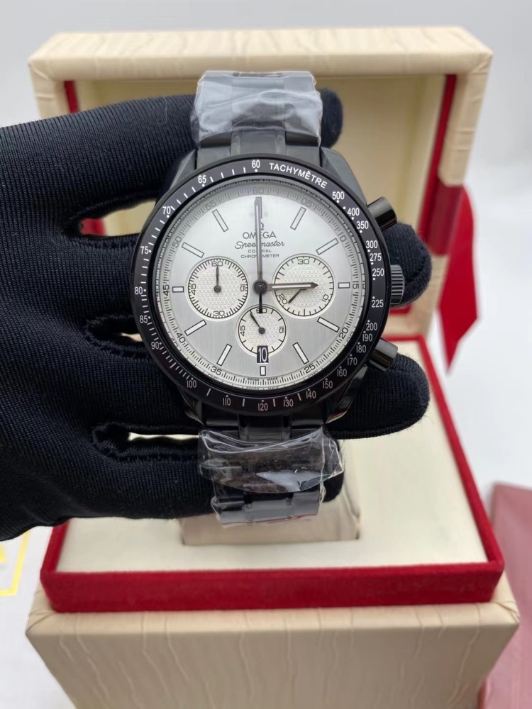 Men's Quartz Watch Chronograph 904L Stainless Steel 44 mm-OG 143