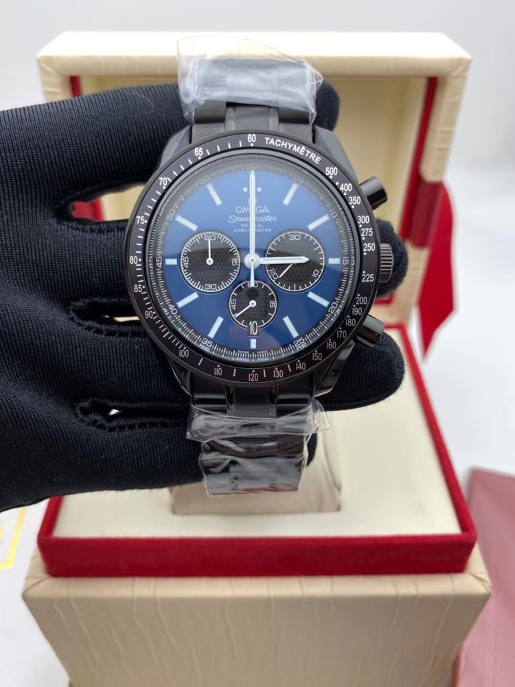 Men's Quartz Watch Chronograph 904L Stainless Steel 44 mm-OG 143