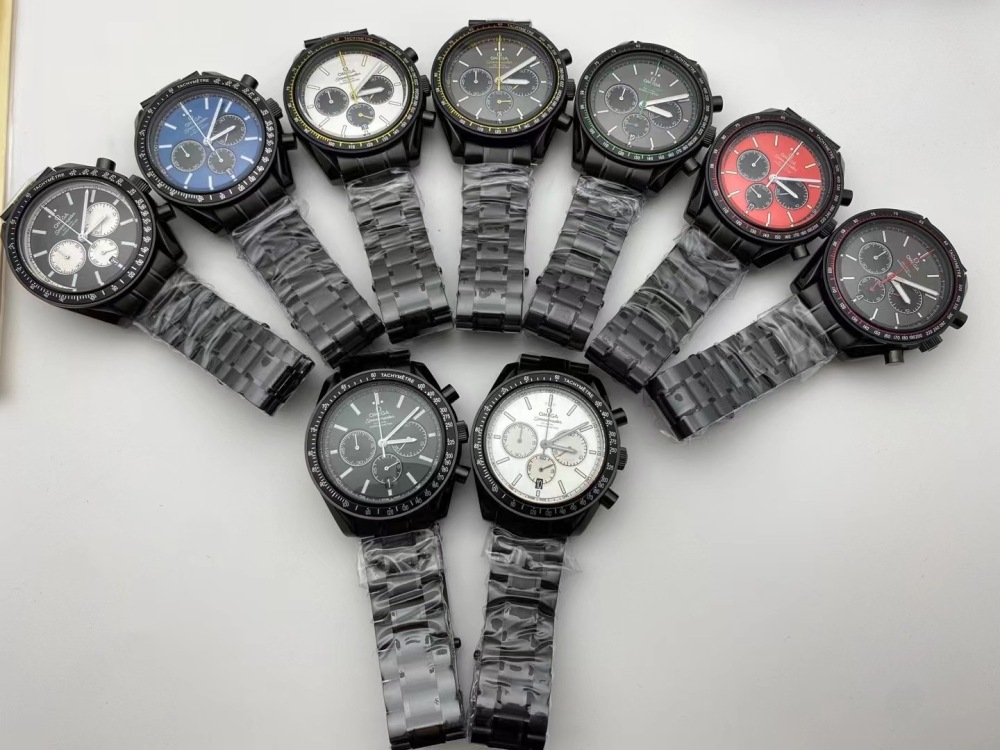 Men's Quartz Watch Chronograph 904L Stainless Steel 44 mm-OG 143