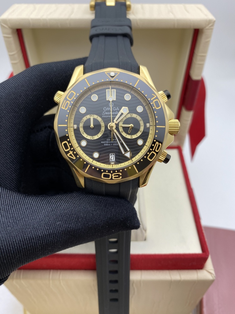 Men's Quartz Watch Chronograph 904L Stainless Steel 45 mm-OG 165