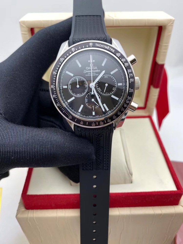 Men's Quartz Watch Chronograph 904L Stainless Steel 44 mm-OG 143