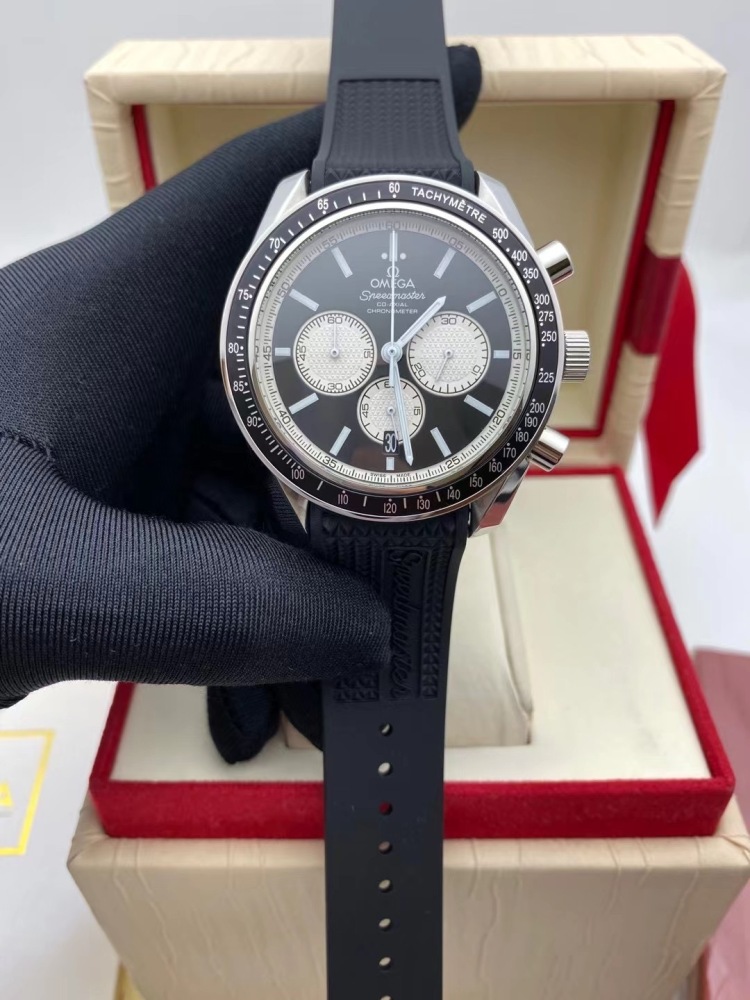Men's Quartz Watch Chronograph 904L Stainless Steel 44 mm-OG 143