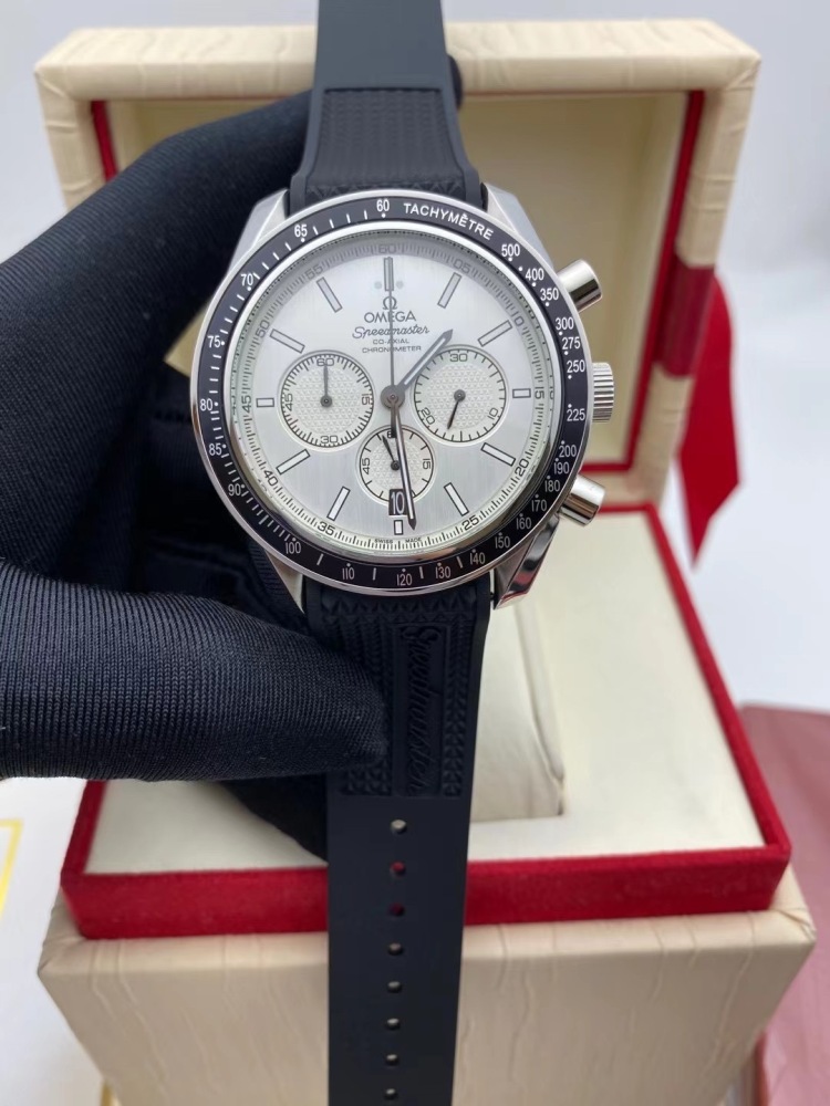 Men's Quartz Watch Chronograph 904L Stainless Steel 44 mm-OG 143