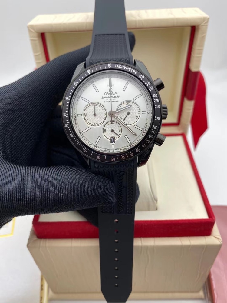 Men's Quartz Watch Chronograph 904L Stainless Steel 44 mm-OG 143