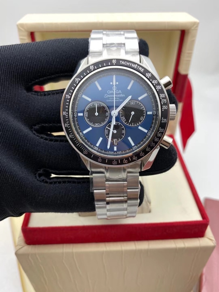 Men's Quartz Watch Chronograph 904L Stainless Steel 44 mm-OG 143