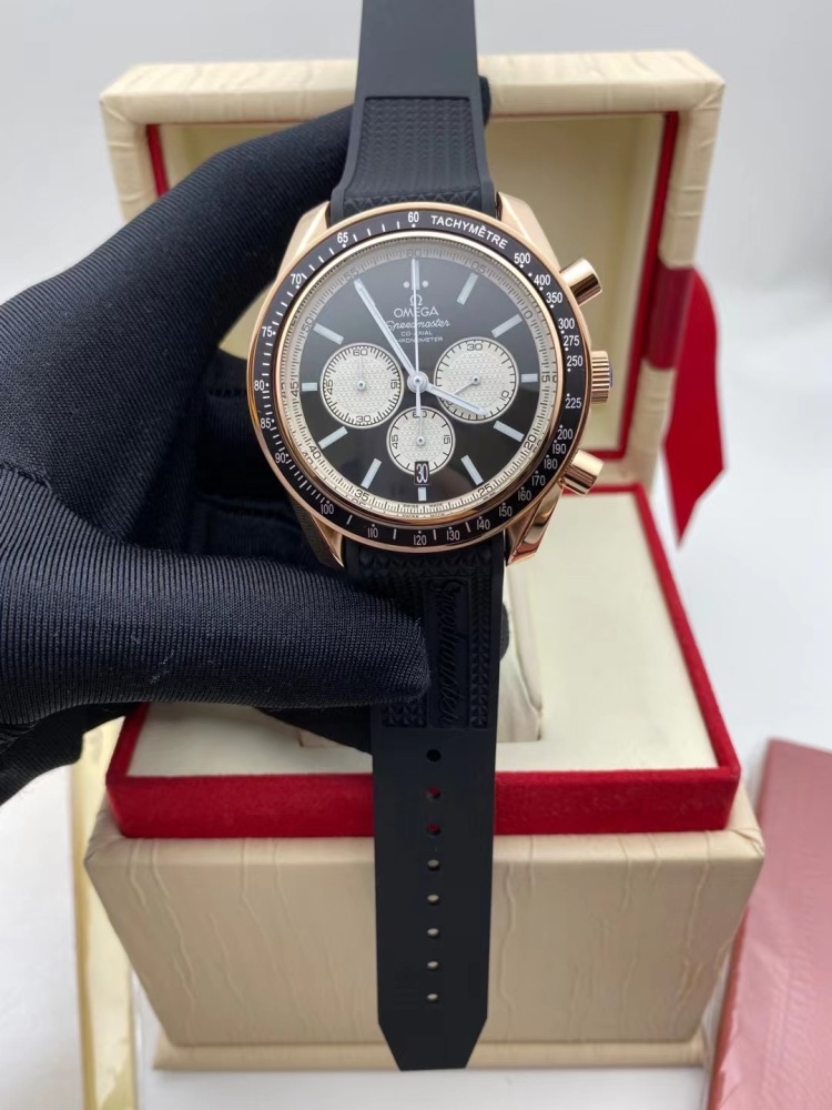 Men's Quartz Watch Chronograph 904L Stainless Steel 44 mm-OG 143