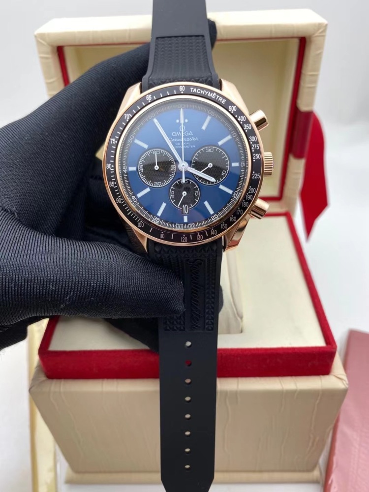Men's Quartz Watch Chronograph 904L Stainless Steel 44 mm-OG 143