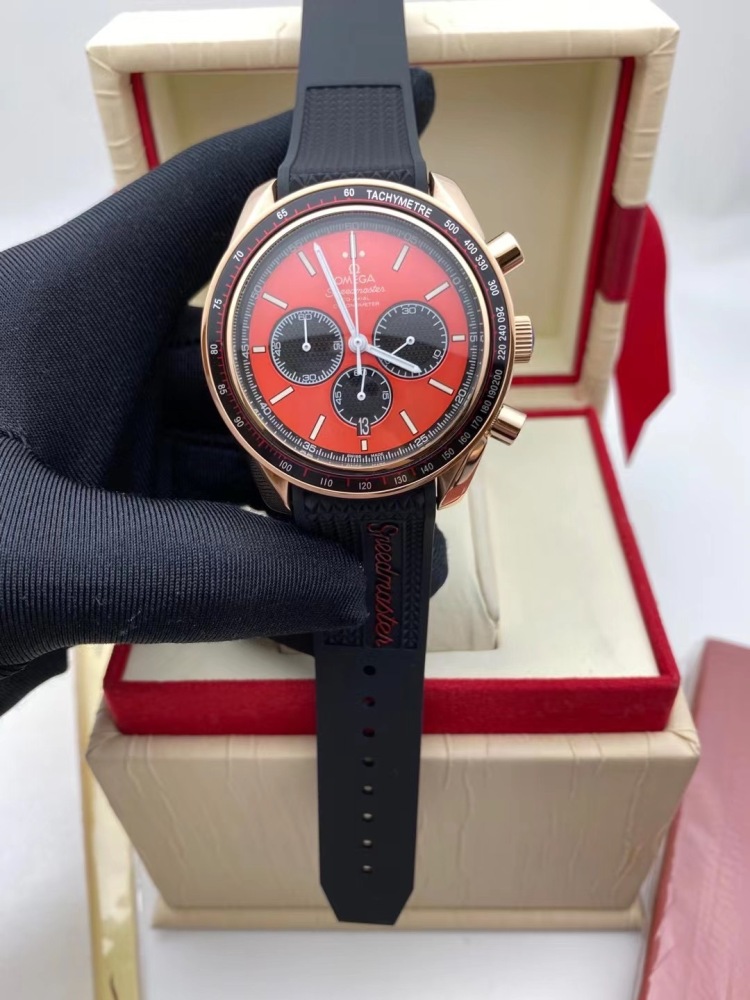 Men's Quartz Watch Chronograph 904L Stainless Steel 44 mm-OG 143