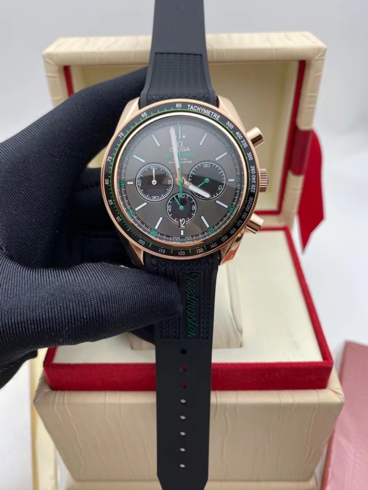Men's Quartz Watch Chronograph 904L Stainless Steel 44 mm-OG 143