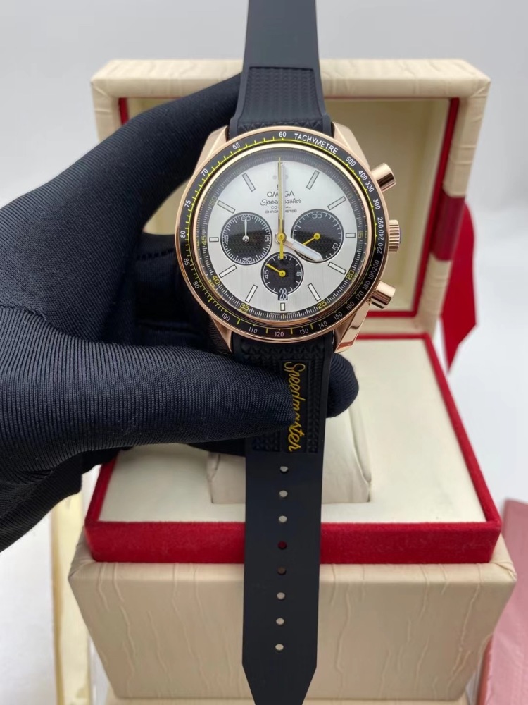 Men's Quartz Watch Chronograph 904L Stainless Steel 44 mm-OG 143