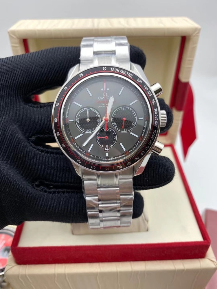 Men's Quartz Watch Chronograph 904L Stainless Steel 44 mm-OG 143