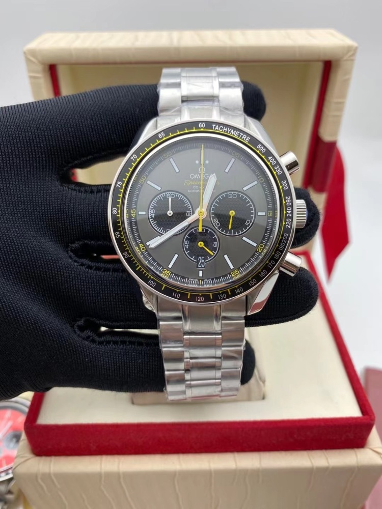 Men's Quartz Watch Chronograph 904L Stainless Steel 44 mm-OG 143
