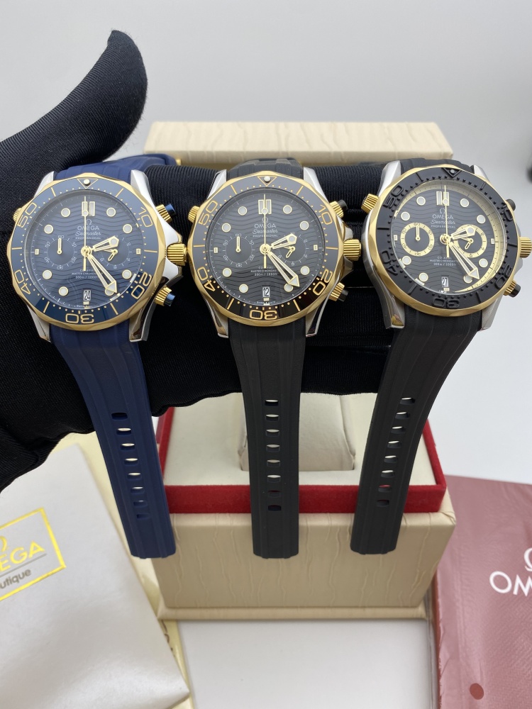 Men's Quartz Watch Chronograph 904L Stainless Steel 45 mm-OG 165