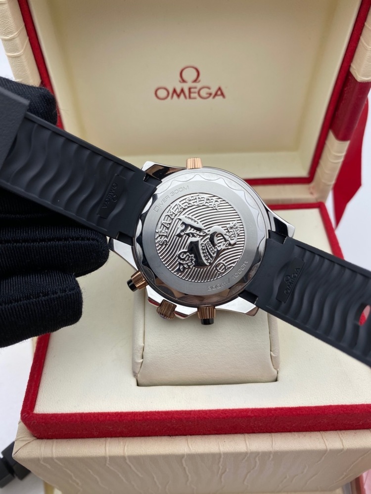 Men's Quartz Watch Chronograph 904L Stainless Steel 45 mm-OG 165