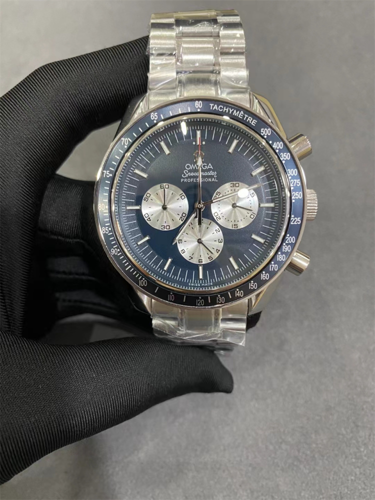 Men's Quartz Watch Chronograph 904L Stainless Steel 44 mm-OG 163