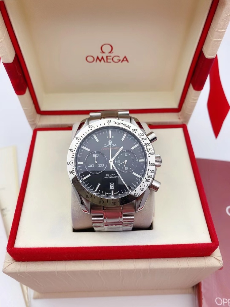 Men's Quartz Watch Chronograph 904L Stainless Steel 42mm-OG 24