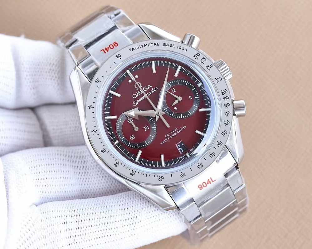 Men's Quartz Watch Chronograph 904L Stainless Steel 43.5 mm-OG 119