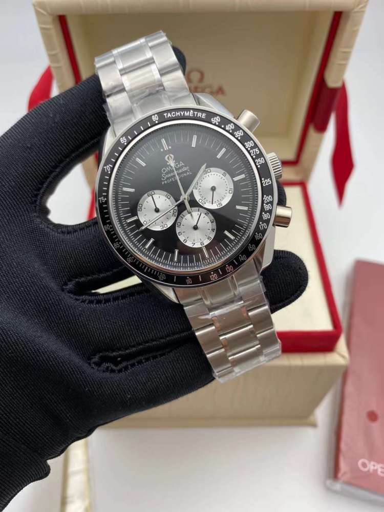 Men's Quartz Watch Chronograph 904L Stainless Steel 43 mm-OG 104