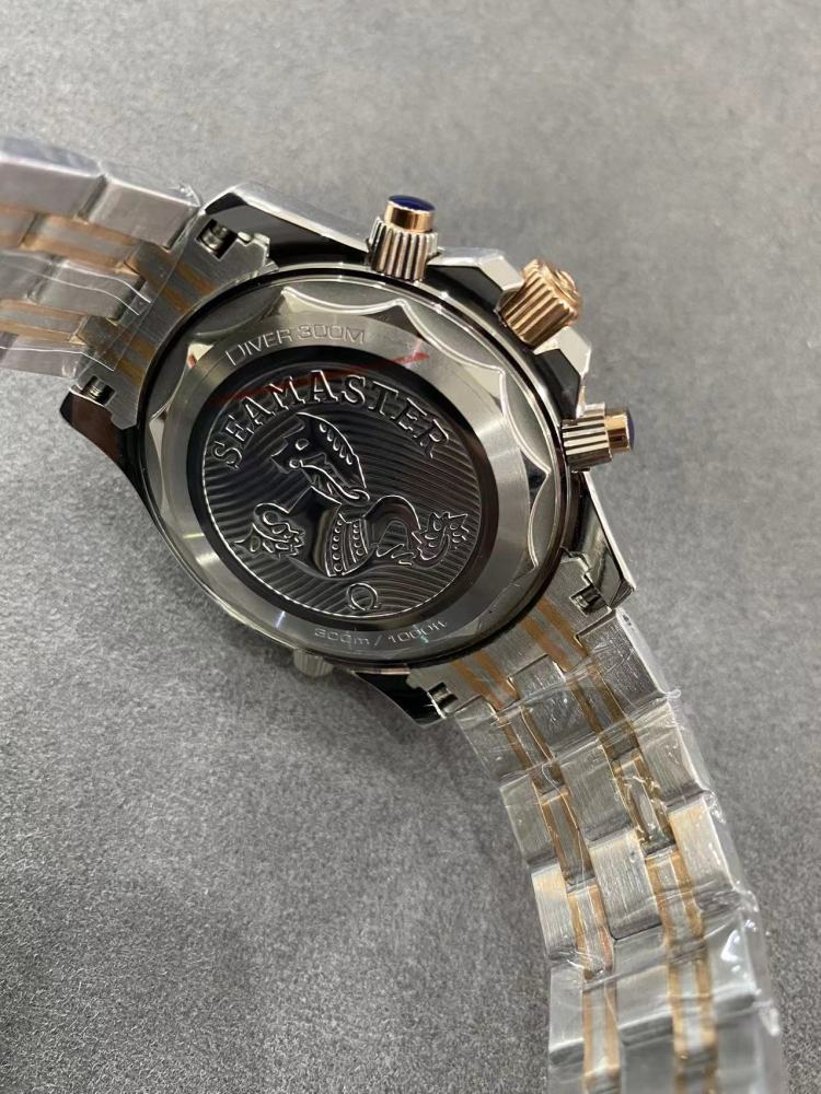 Men's Quartz Watch Chronograph 904L Stainless Steel 45 mm-OG 164