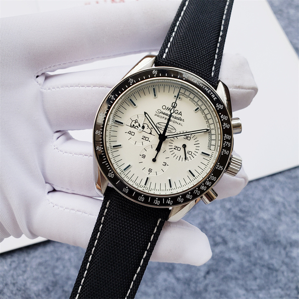 Men's Quartz Watch Chronograph 904L Stainless Steel 44 mm-OG 109