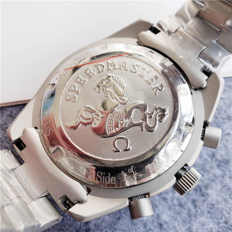 Men's Quartz Watch Chronograph 904L Stainless Steel 44mm-OG 21