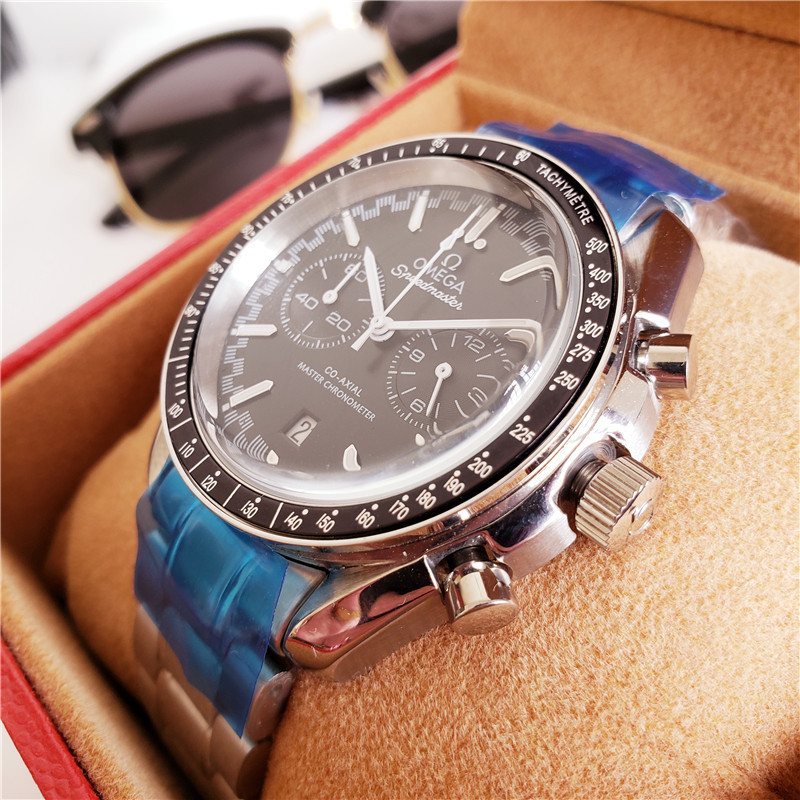Men's Quartz Watch Chronograph 904L Stainless Steel 42 mm-OG 2