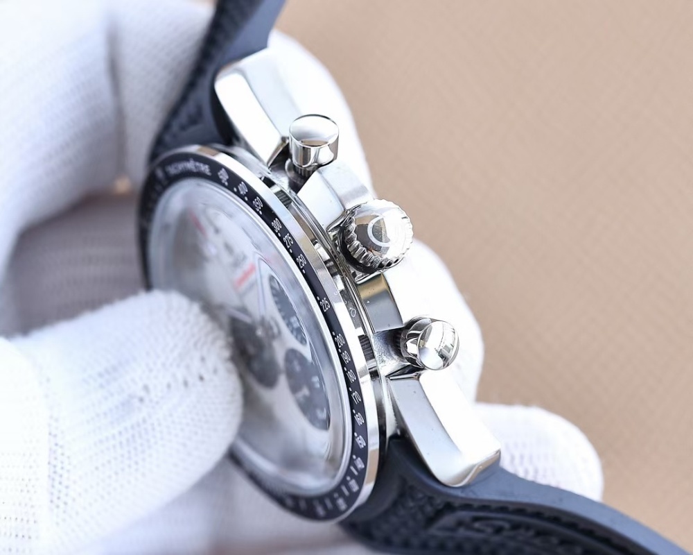 Men's Quartz Watch Chronograph 904L Stainless Steel 43 mm-OG 116