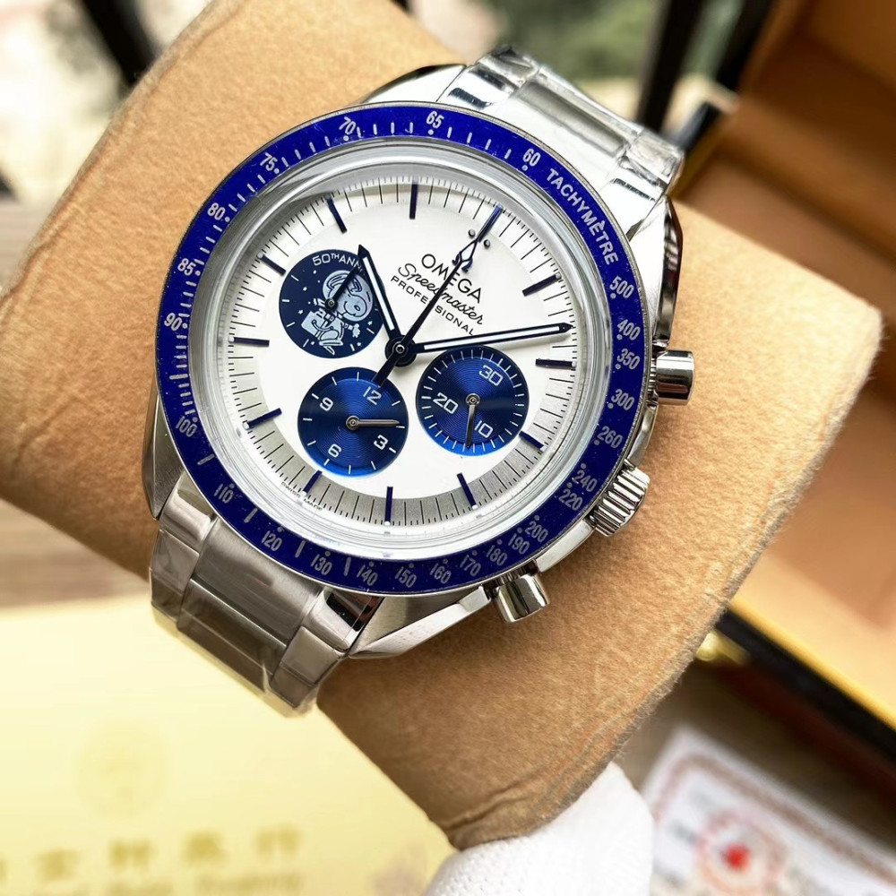 Men's Quartz Watch Chronograph 904L Stainless Steel 42mm-OG 26