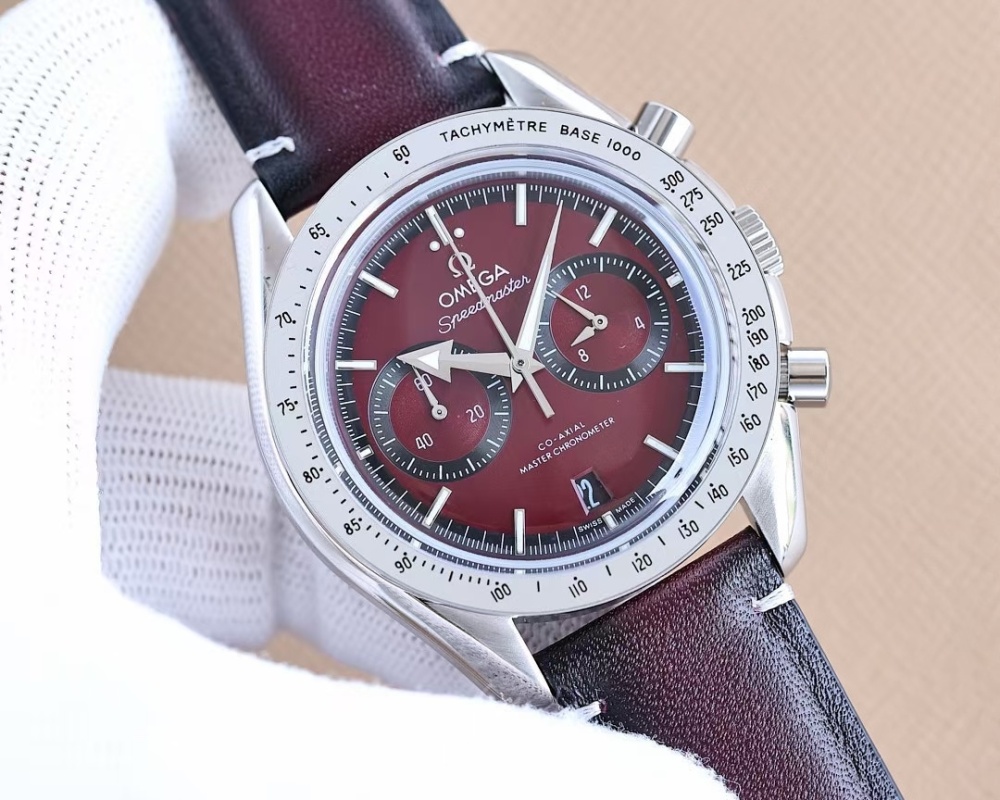 Men's Quartz Watch Chronograph 904L Stainless Steel 43.5 mm-OG 118