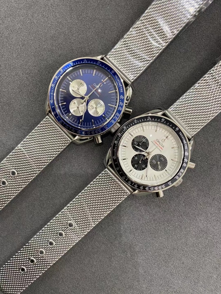 Men's Quartz Watch Chronograph 904L Stainless Steel 45 mm-OG 173