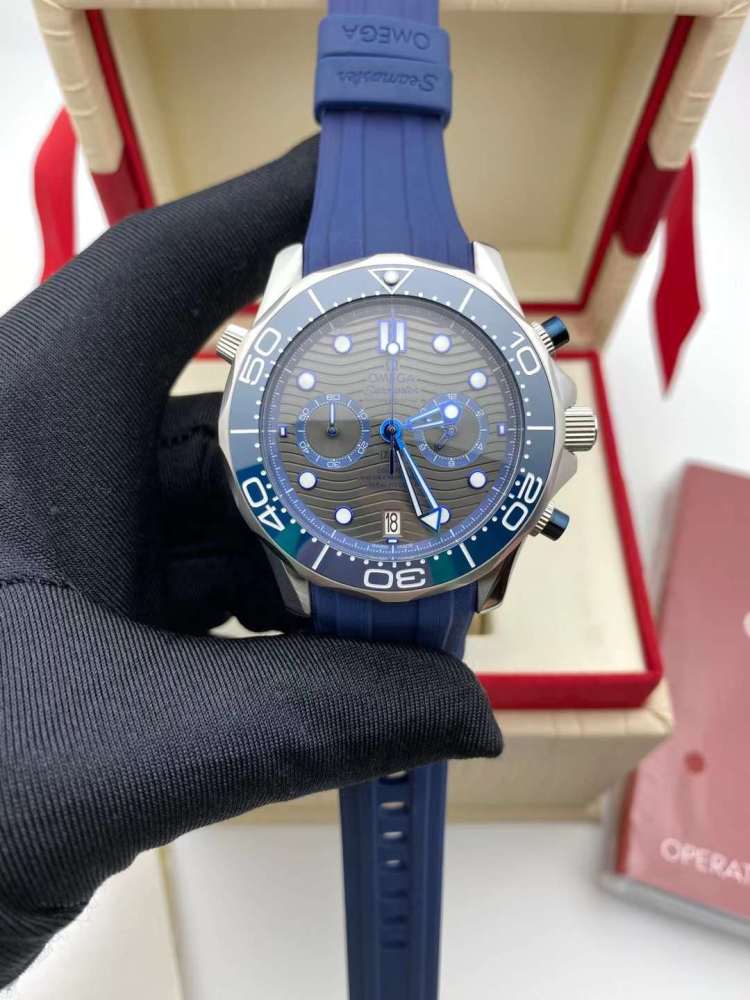 Men's Quartz Watch Chronograph 904L Stainless Steel 44 mm-OG 106