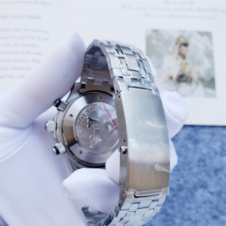 Men's Quartz Watch Chronograph 904L Stainless Steel 42 mm-OG 126