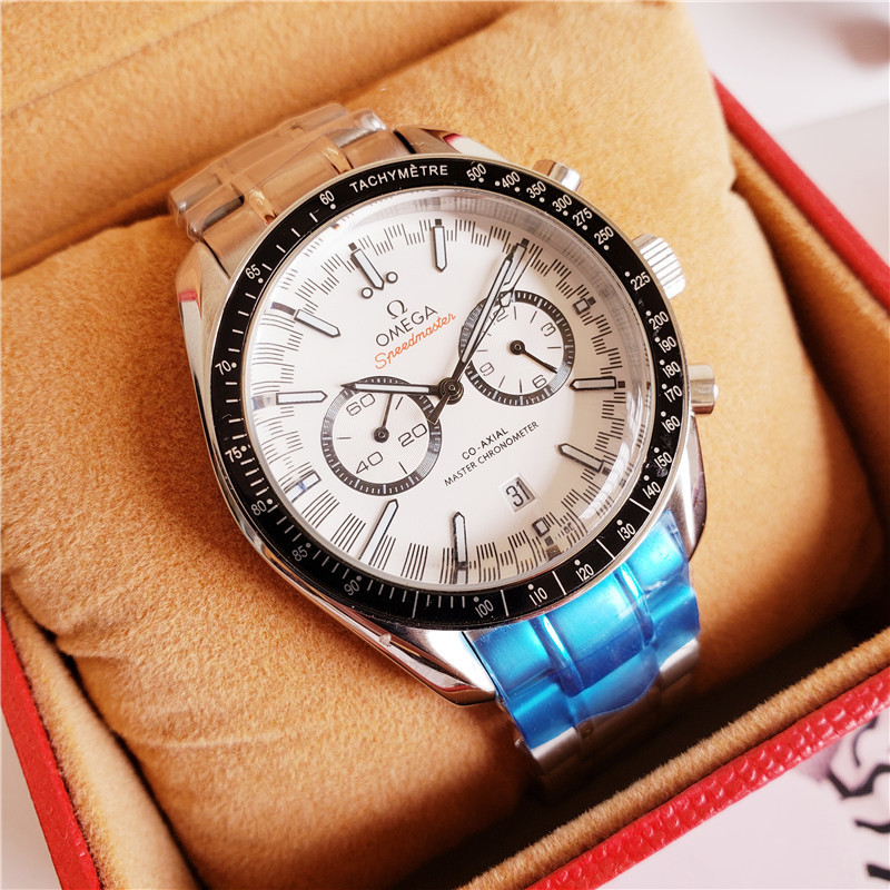 Men's Quartz Watch Chronograph 904L Stainless Steel 42 mm-OG 2