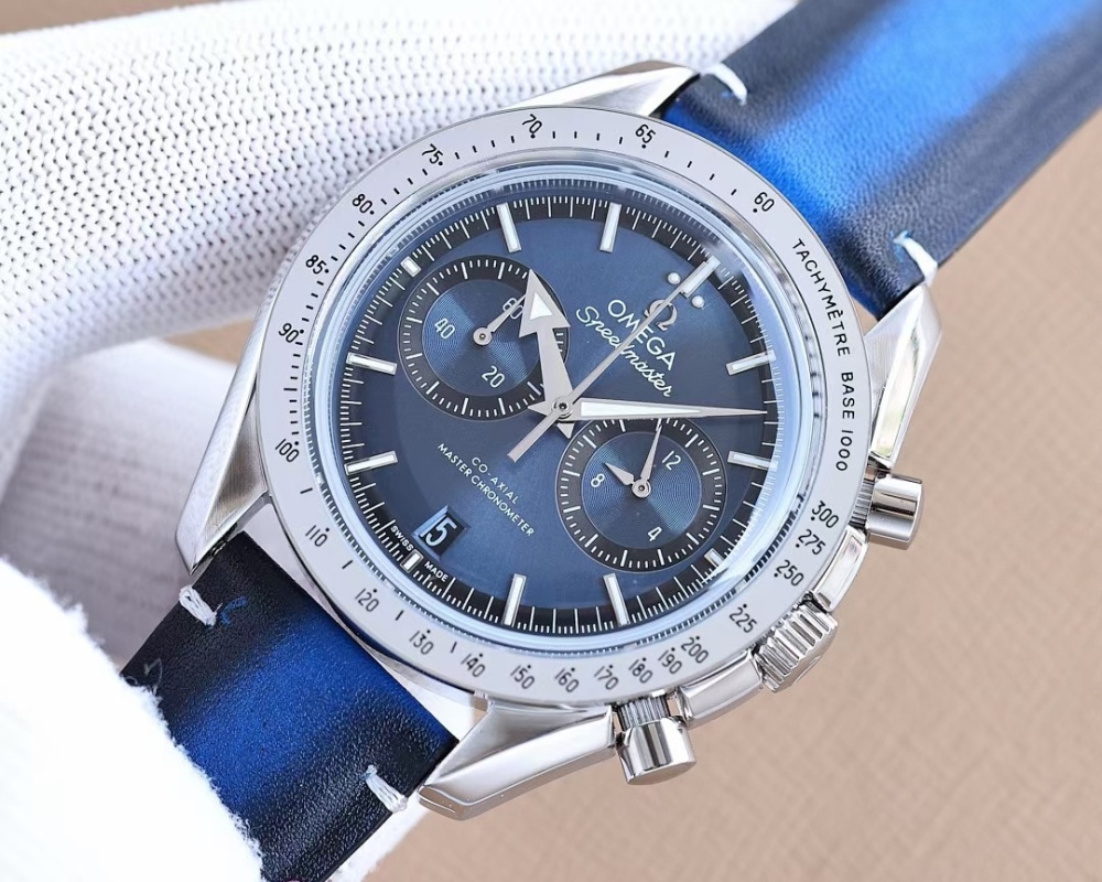 Men's Quartz Watch Chronograph 904L Stainless Steel 43.5 mm-OG 118