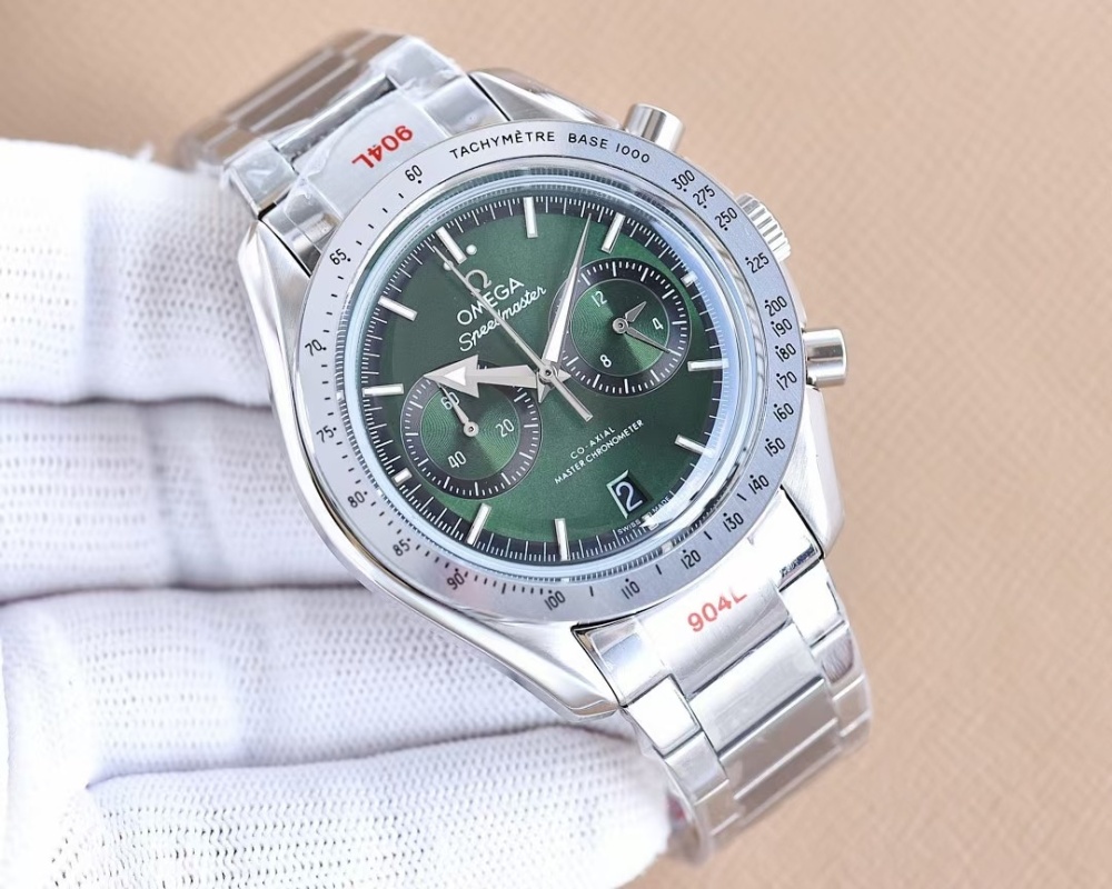 Men's Quartz Watch Chronograph 904L Stainless Steel 43.5 mm-OG 119