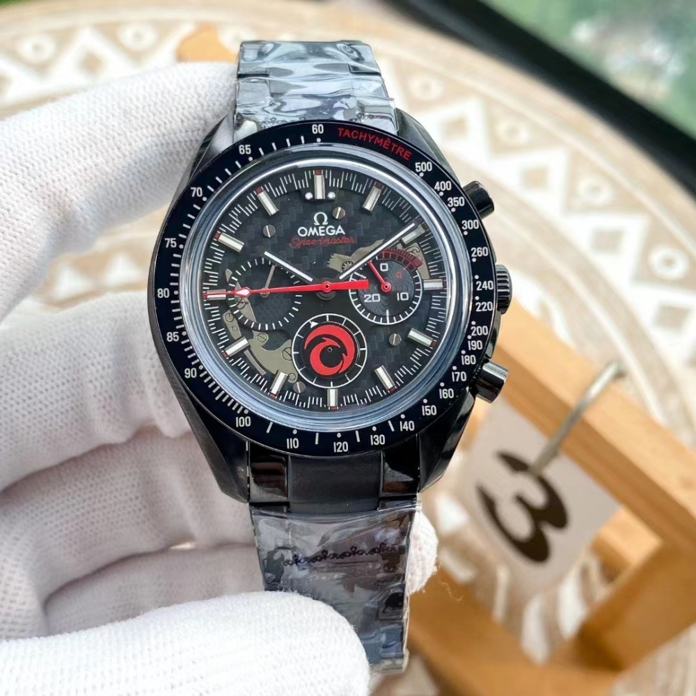 Men's Quartz Watch Chronograph 904L Stainless Steel 44 mm-OG 125