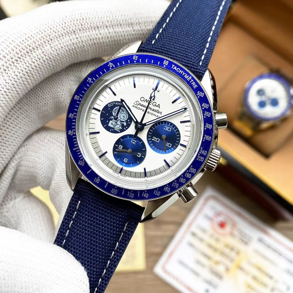 Men's Quartz Watch Chronograph 904L Stainless Steel 42mm-OG 26