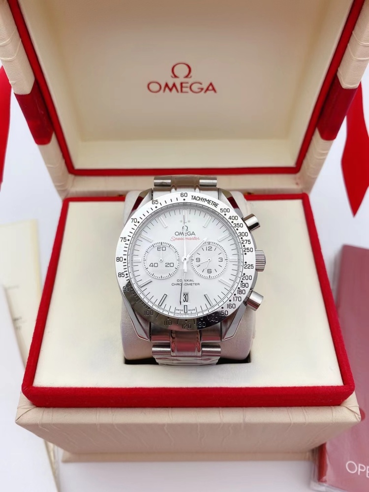 Men's Quartz Watch Chronograph 904L Stainless Steel 42mm-OG 24