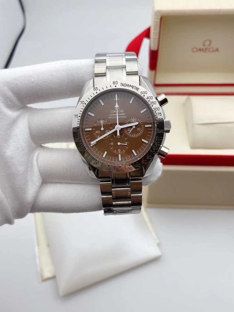 Men's Quartz Watch Chronograph 904L Stainless Steel 42mm-OG 23