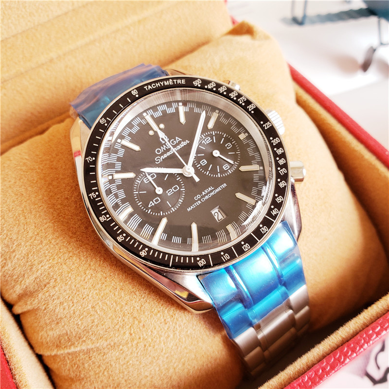 Men's Quartz Watch Chronograph 904L Stainless Steel 42 mm-OG 2