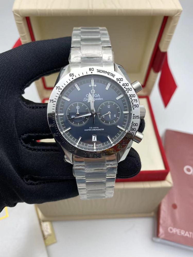 Men's Quartz Watch Chronograph 904L Stainless Steel 44 mm-OG 105