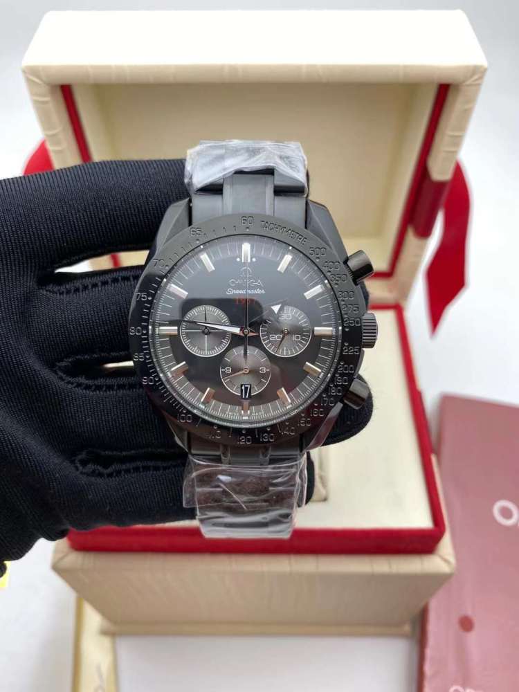 Men's Quartz Watch Chronograph 904L Stainless Steel 43 mm-OG 121