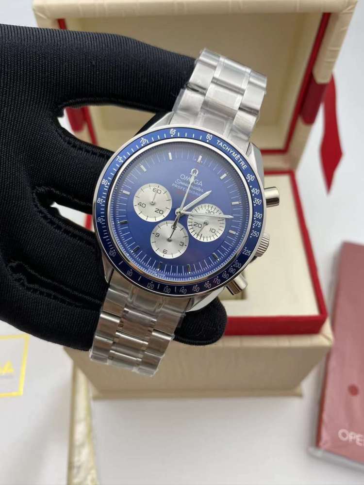 Men's Quartz Watch Chronograph 904L Stainless Steel 43 mm-OG 104