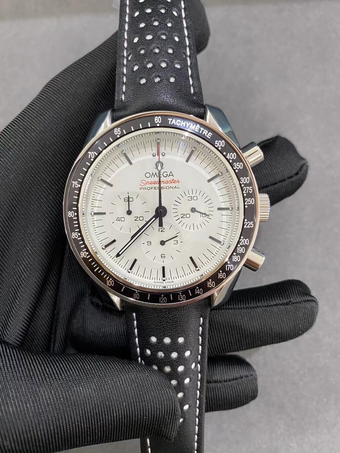 Men's Quartz Watch Chronograph 904L Stainless Steel 45 mm-OG 175