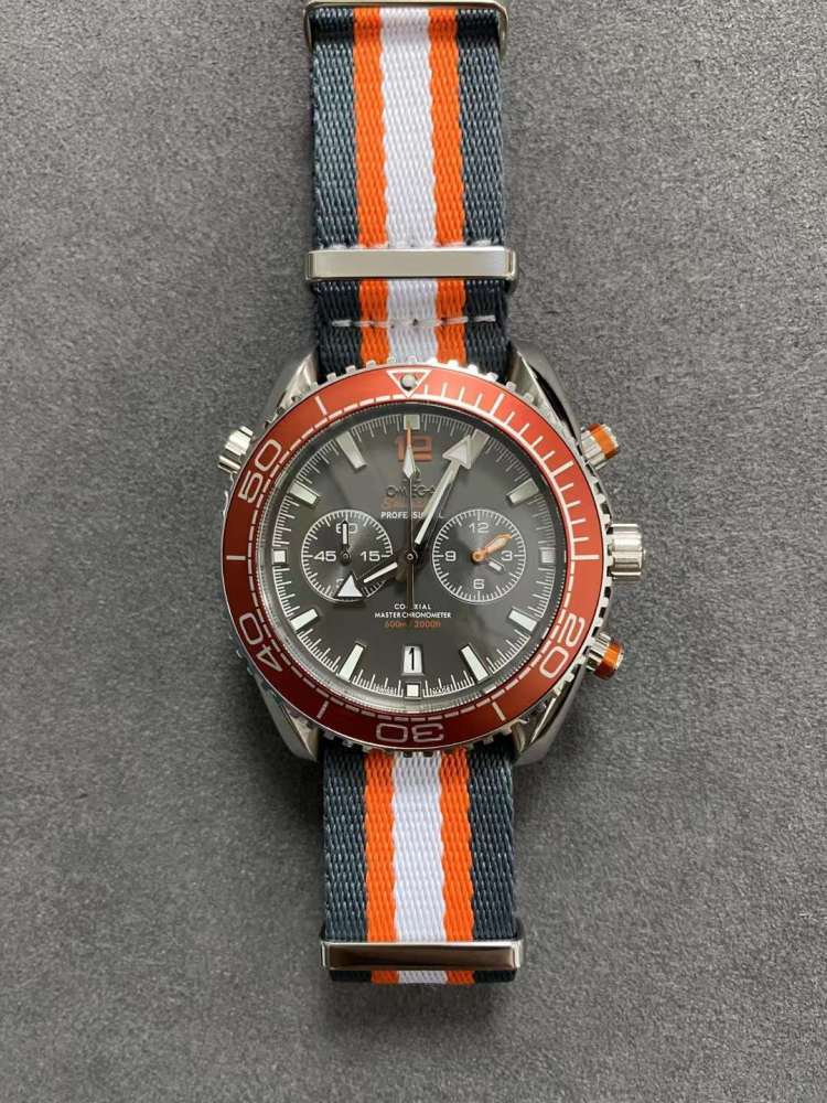 Men's Quartz Watch Chronograph 904L Stainless Steel 45 mm-OG 178