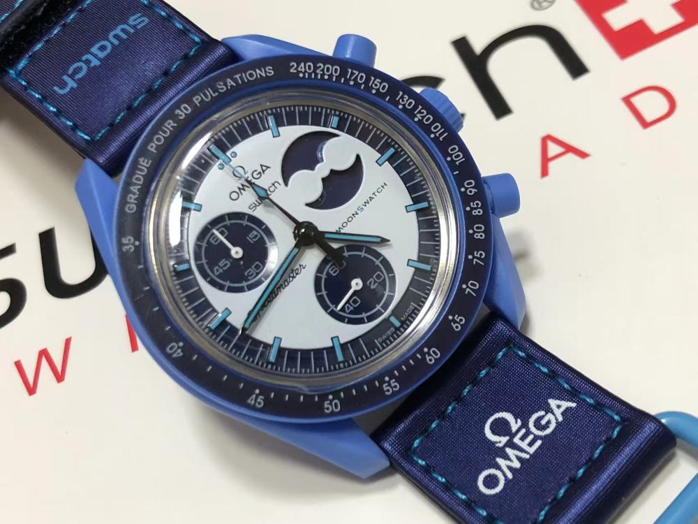 Men's Quartz Watch Chronograph 904L Stainless Steel 40 mm-OG 291