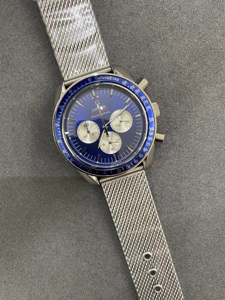 Men's Quartz Watch Chronograph 904L Stainless Steel 45 mm-OG 173